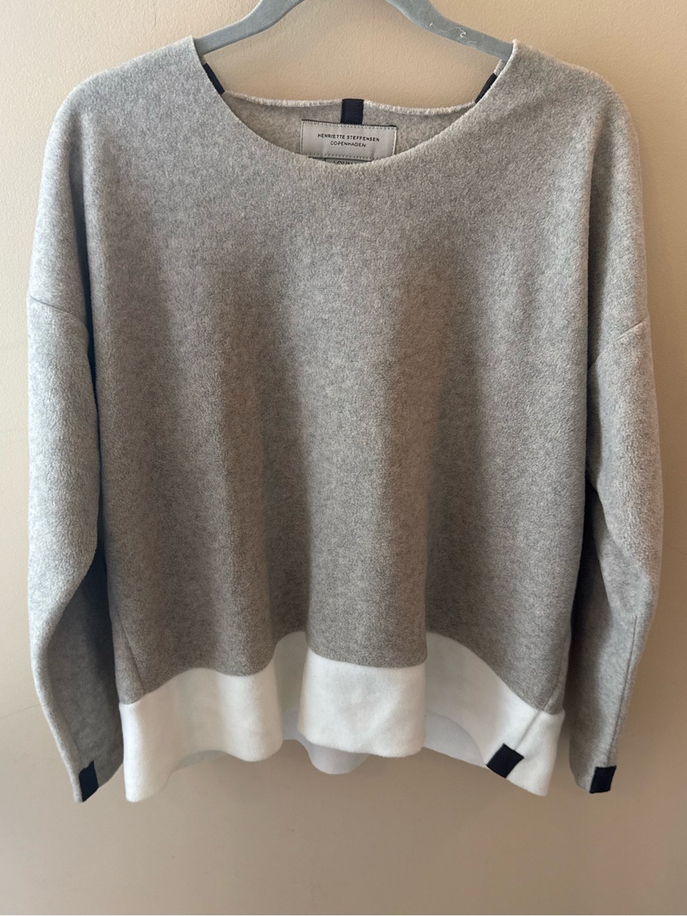HENRIETTE STEFFENSEN fleece sweater pullover soft lounge spa O/S
